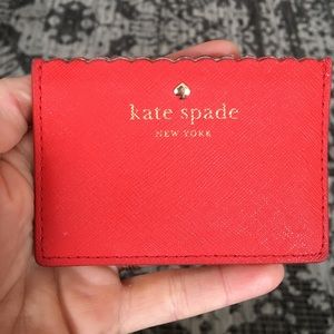 Kate Spade | Card Wallet | Coral | Used